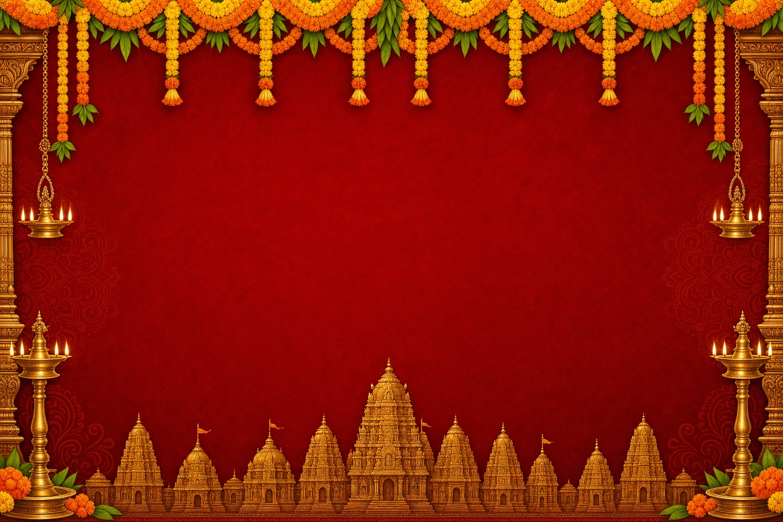 Festival pandal banner background