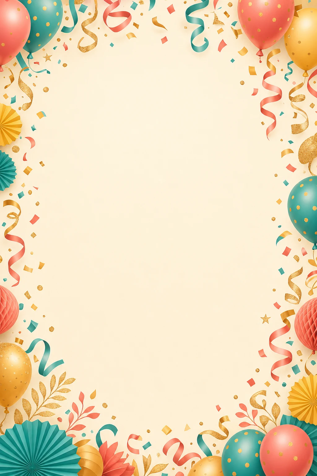 Birthday · confetti poster background