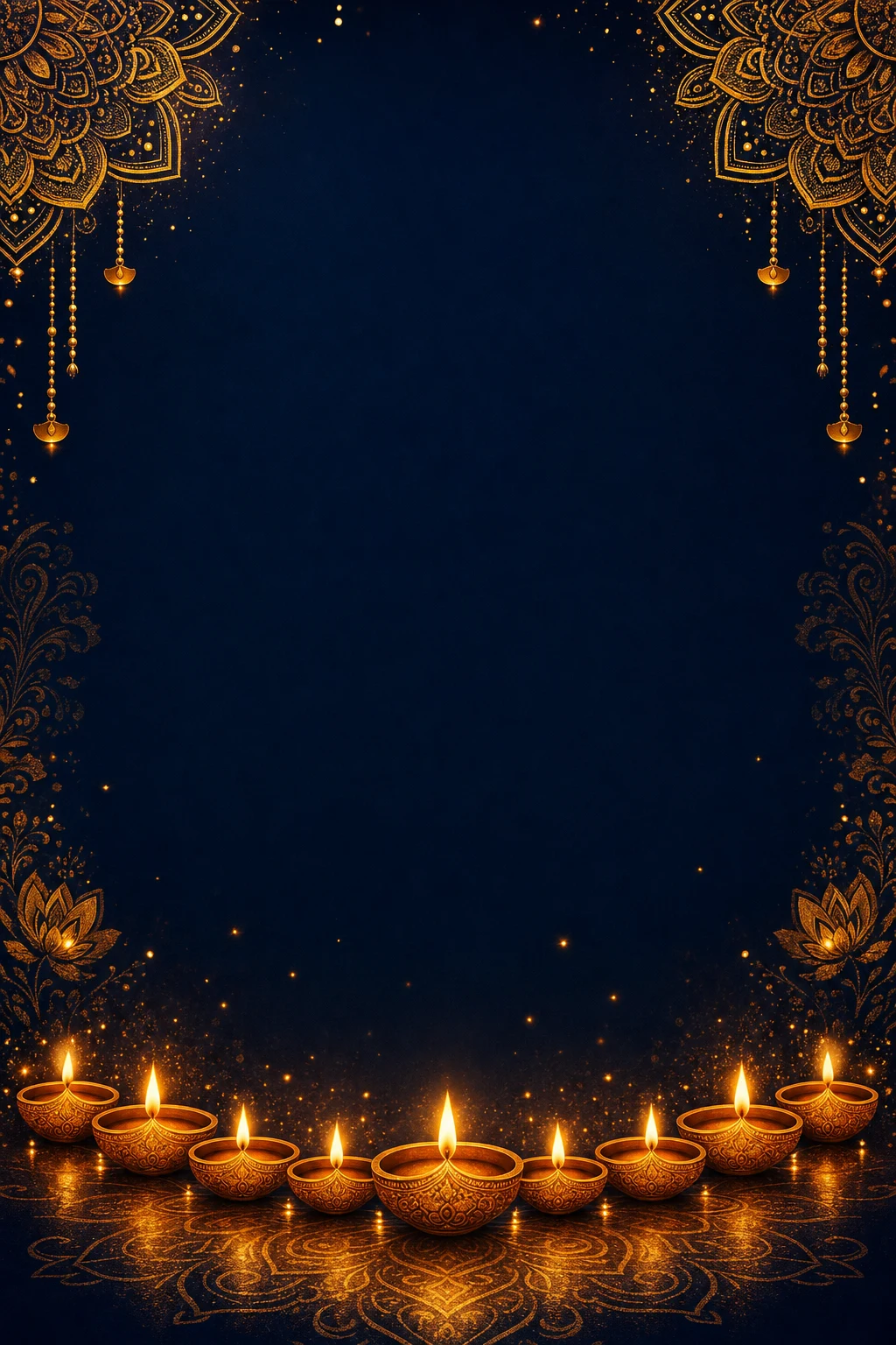 Diwali night poster background