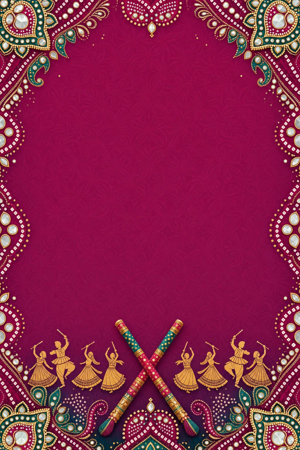 Navratri garba poster background