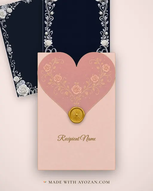 60th — Diamond — Invitation — envelope, as the guest receives it