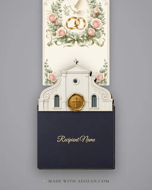 Anniversary Blessings — envelope, as the guest receives it