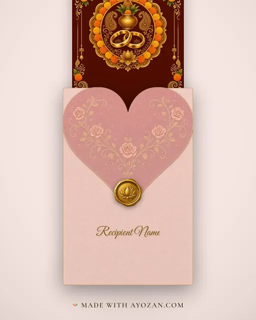 Vivah Varshikotsav — envelope, as the guest receives it