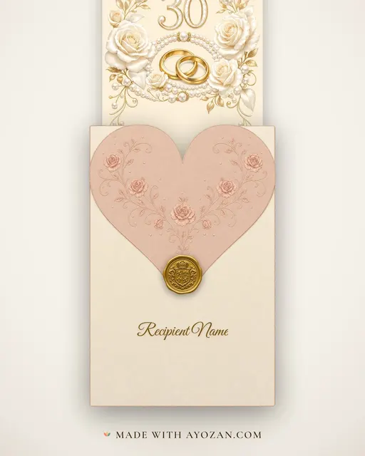 30th — Pearl — envelope, as the guest receives it