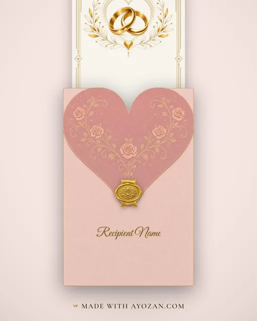 Years Together — Modern — envelope, as the guest receives it