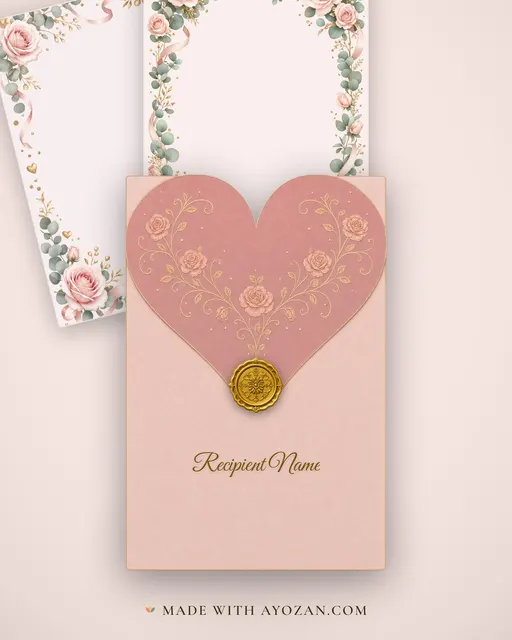 Happy Anniversary — Invitation — envelope, as the guest receives it