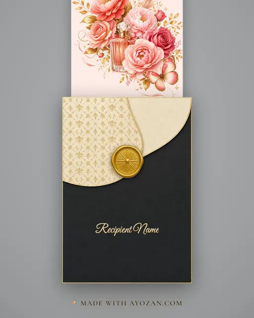 Birthday — For Her — envelope, as the guest receives it