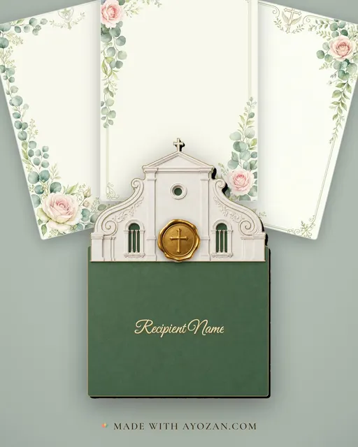 Engagement — Sage Botanical Classic Wedding Suite — envelope, as the guest receives it