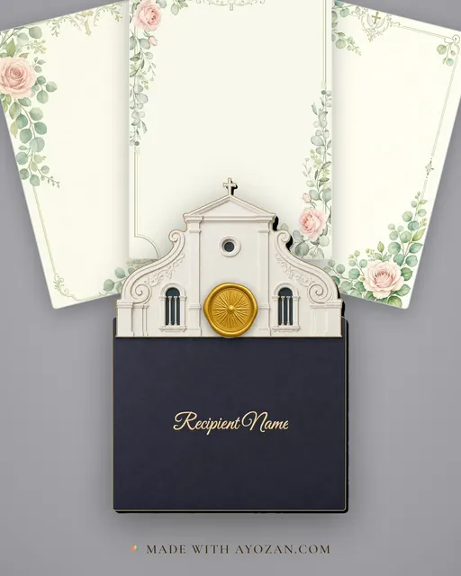 Wedding Ceremony — Tamil Christian — Wedding Wedding Suite — envelope, as the guest receives it