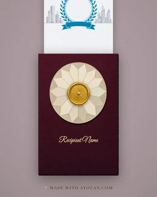 Work Anniversary — Modern — envelope, as the guest receives it