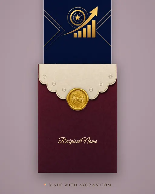 Company Milestone — Executive — envelope, as the guest receives it
