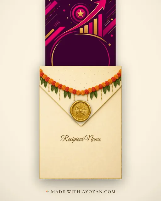 Company Milestone — Vibrant — envelope, as the guest receives it