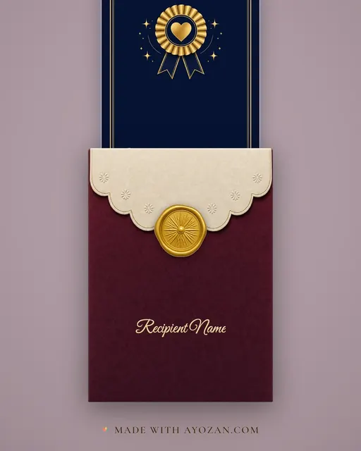 Thank You / Appreciation — Executive — envelope, as the guest receives it