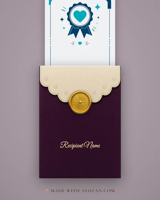 Thank You / Appreciation — Modern — envelope, as the guest receives it