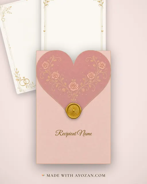Engagement — Minimalist Luxe — envelope, as the guest receives it