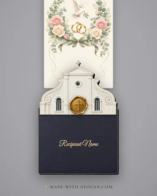 Engagement Blessings — envelope, as the guest receives it