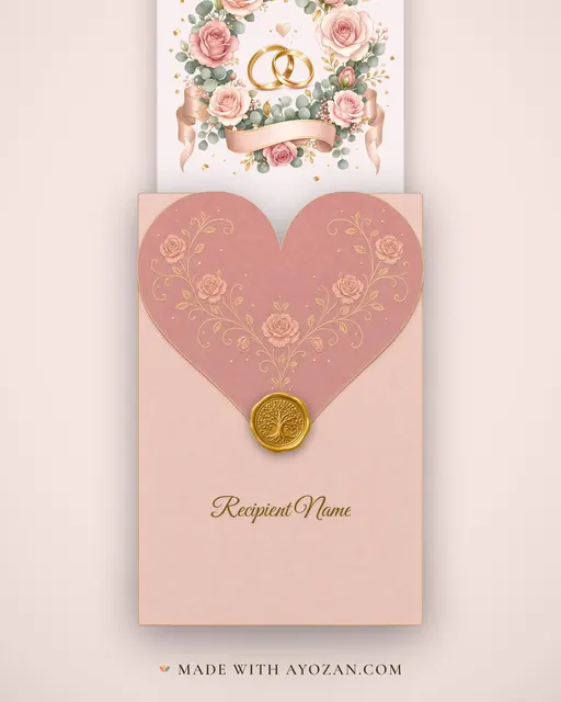 Congratulations on Your Engagement — envelope, as the guest receives it