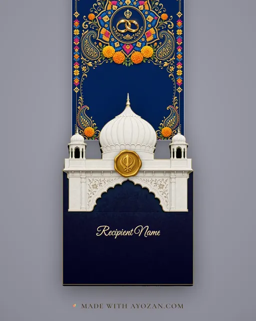 Punjabi Roka — Kurmai — envelope, as the guest receives it