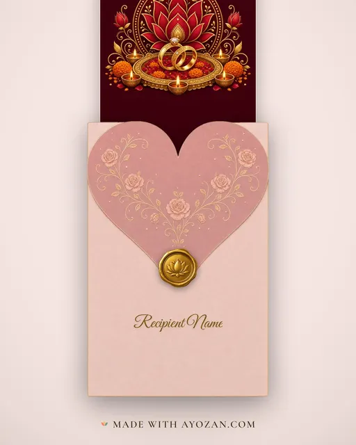 Sagai — Congratulations — envelope, as the guest receives it