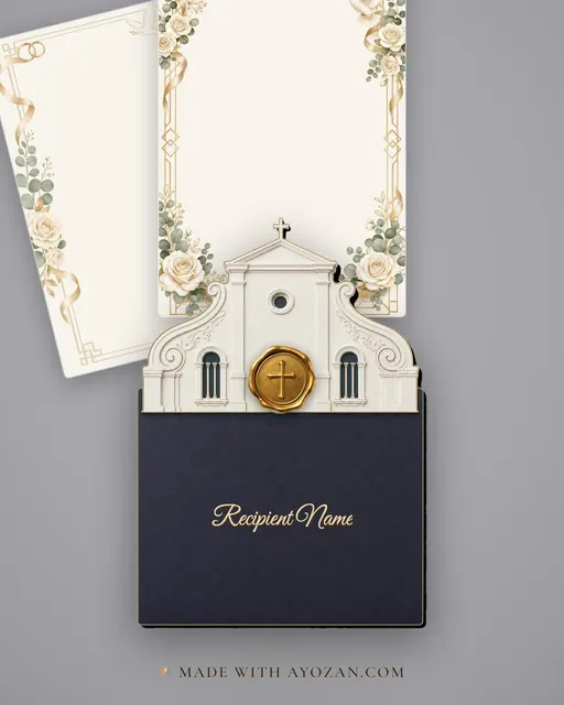 Ring Ceremony — Minimalist Luxe — envelope, as the guest receives it