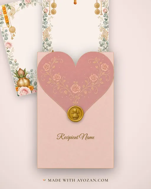 Roka — Blush Botanical Fusion — envelope, as the guest receives it