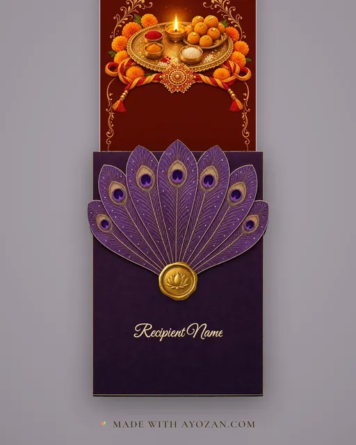 Happy Bhai Dooj — envelope, as the guest receives it