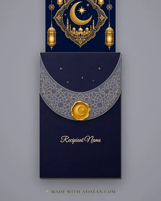 Eid al-Adha Mubarak — envelope, as the guest receives it