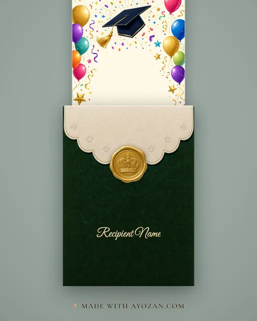 Well Done! — envelope, as the guest receives it