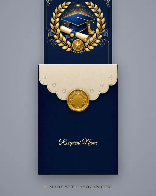 Class Graduate — envelope, as the guest receives it