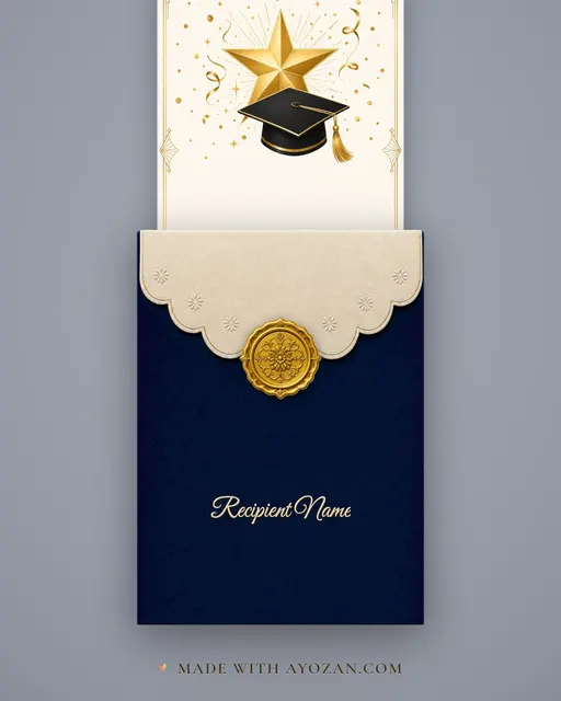You Did It! — envelope, as the guest receives it