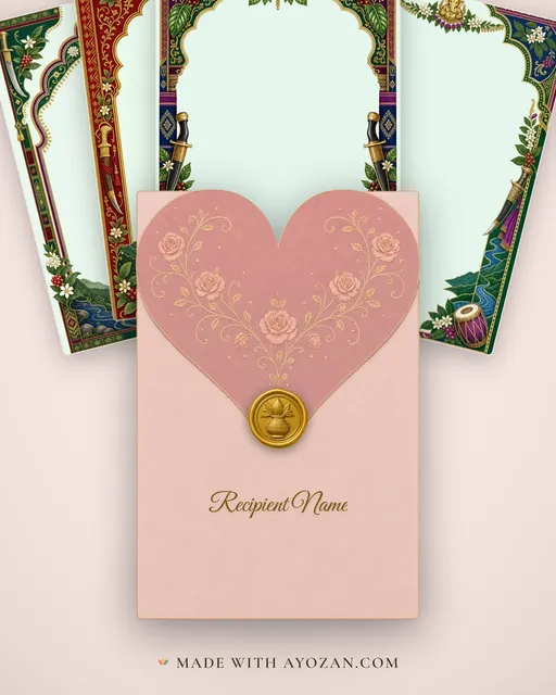 Murta — Coorg Kodava Wedding Suite — envelope, as the guest receives it