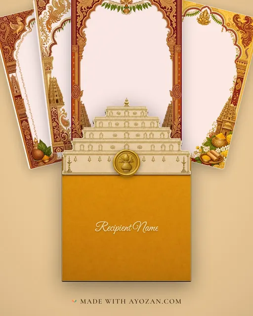 Maduve (Muhurtham) — Kannada Mysore-Silk Wedding Suite — envelope, as the guest receives it