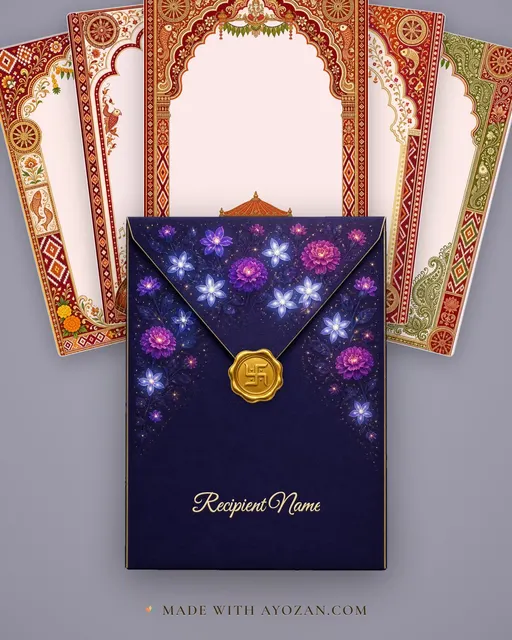 Vivah — Odisha Pattachitra Wedding Suite — envelope, as the guest receives it