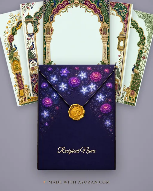 Wedding — Rajputana Royal Wedding Suite — envelope, as the guest receives it