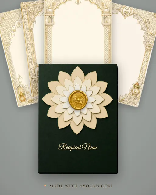 Wedding — Rajasthani Jain — Vivah Wedding Suite — envelope, as the guest receives it