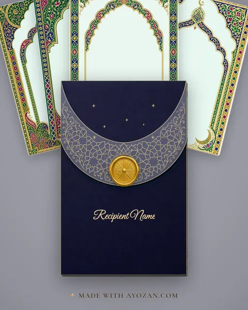 Nikah — Kerala Mappila — Nikah Wedding Suite — envelope, as the guest receives it
