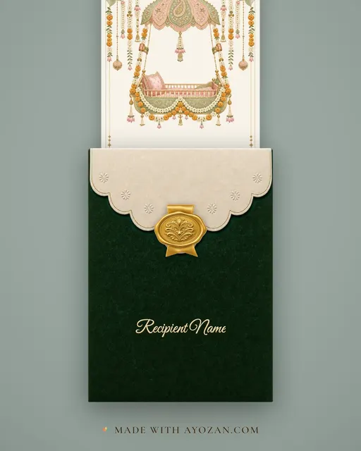 Cradle of Garlands · Fusion — envelope, as the guest receives it