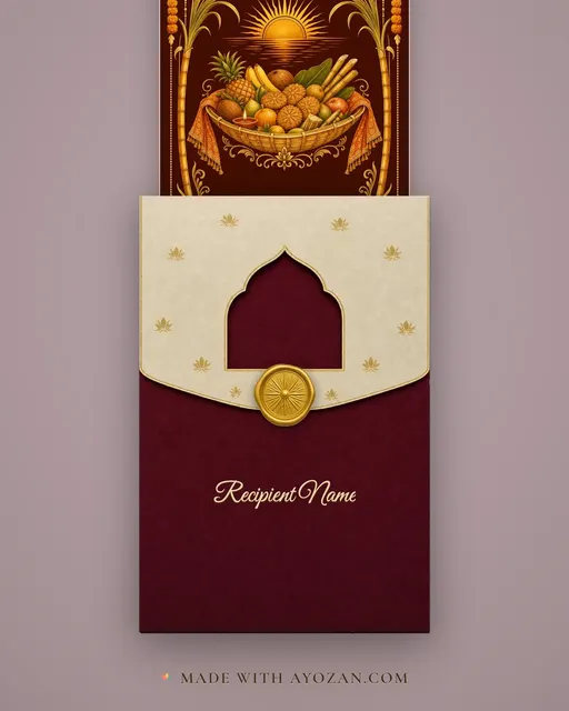 Arghya at Dawn · Heritage — envelope, as the guest receives it