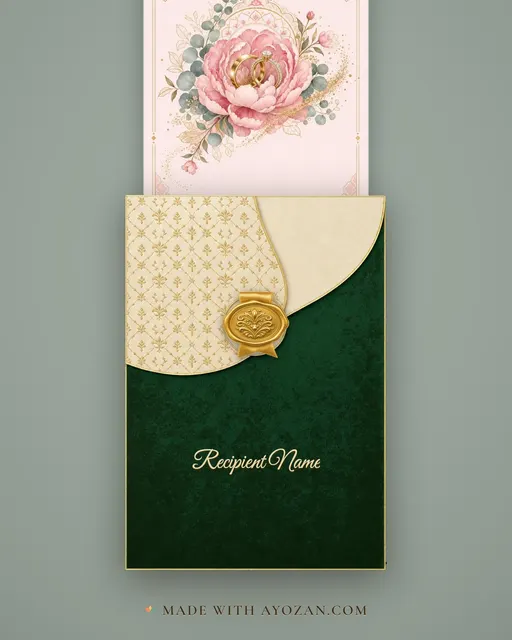 Ring in Bloom · Fusion — envelope, as the guest receives it