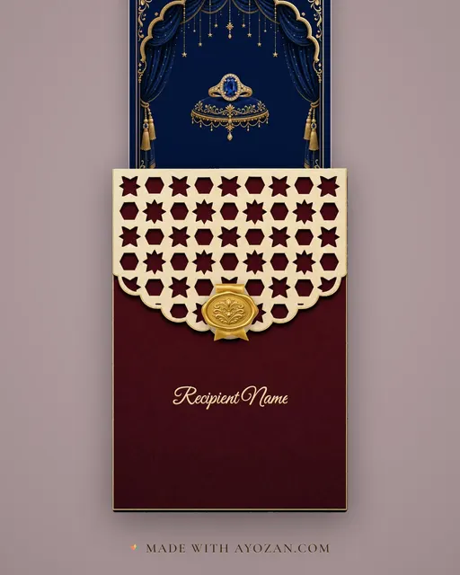 Sapphire Night · Heritage — envelope, as the guest receives it