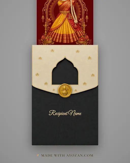 Langa Voni Silk · Heritage — envelope, as the guest receives it
