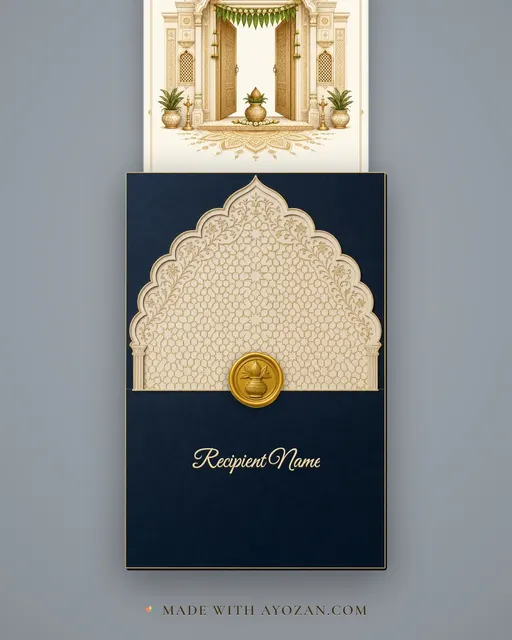 Toran Threshold · Heritage — envelope, as the guest receives it