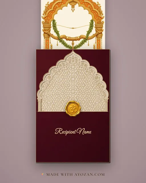 Kodanda Grace · Heritage — envelope, as the guest receives it