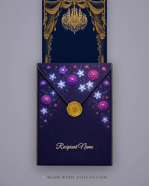 Chandelier Noir · Heritage — envelope, as the guest receives it