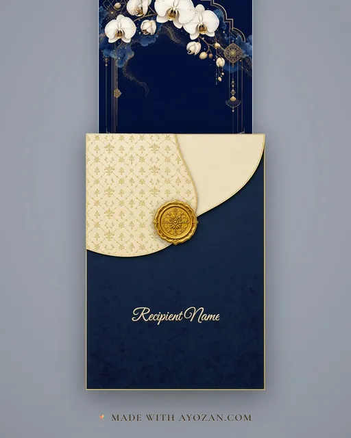 Midnight Orchid · Fusion — envelope, as the guest receives it