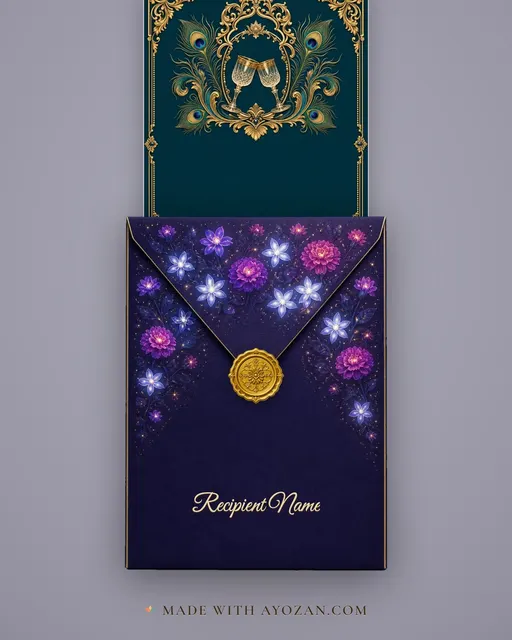 Velvet Emerald · Heritage — envelope, as the guest receives it
