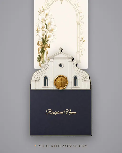 Calla Ivory · Modern — envelope, as the guest receives it