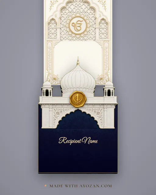 Amritsari Jaali · Modern — envelope, as the guest receives it