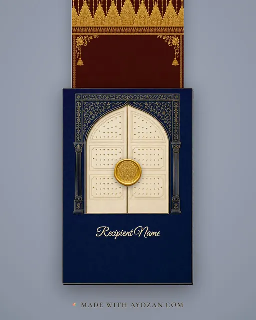 Kanchipuram Korvai · Heritage — envelope, as the guest receives it