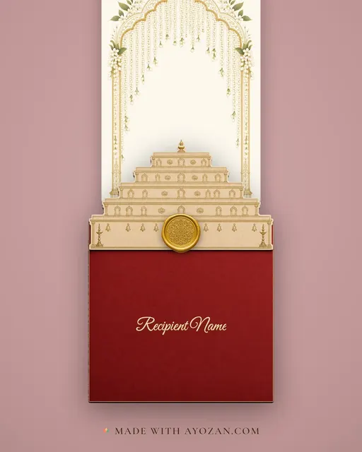 Madurai Malli · Modern — envelope, as the guest receives it